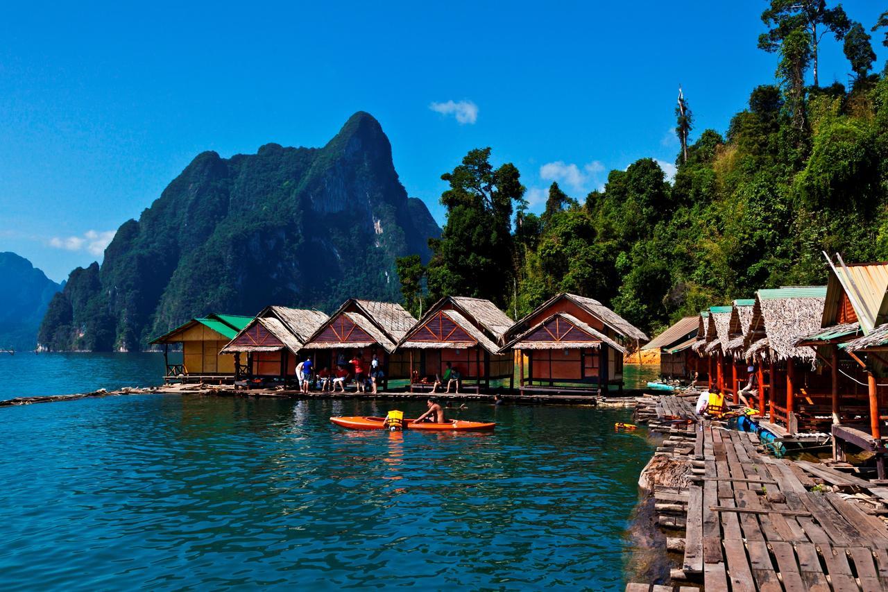 เขาสก ริเวอร์ฟรอนต์ รีสอร์ต Hotel Khao Sok National Park ภายนอก รูปภาพ